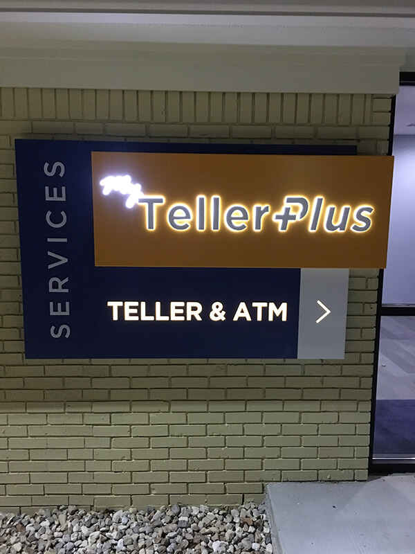 teller and ATM signage