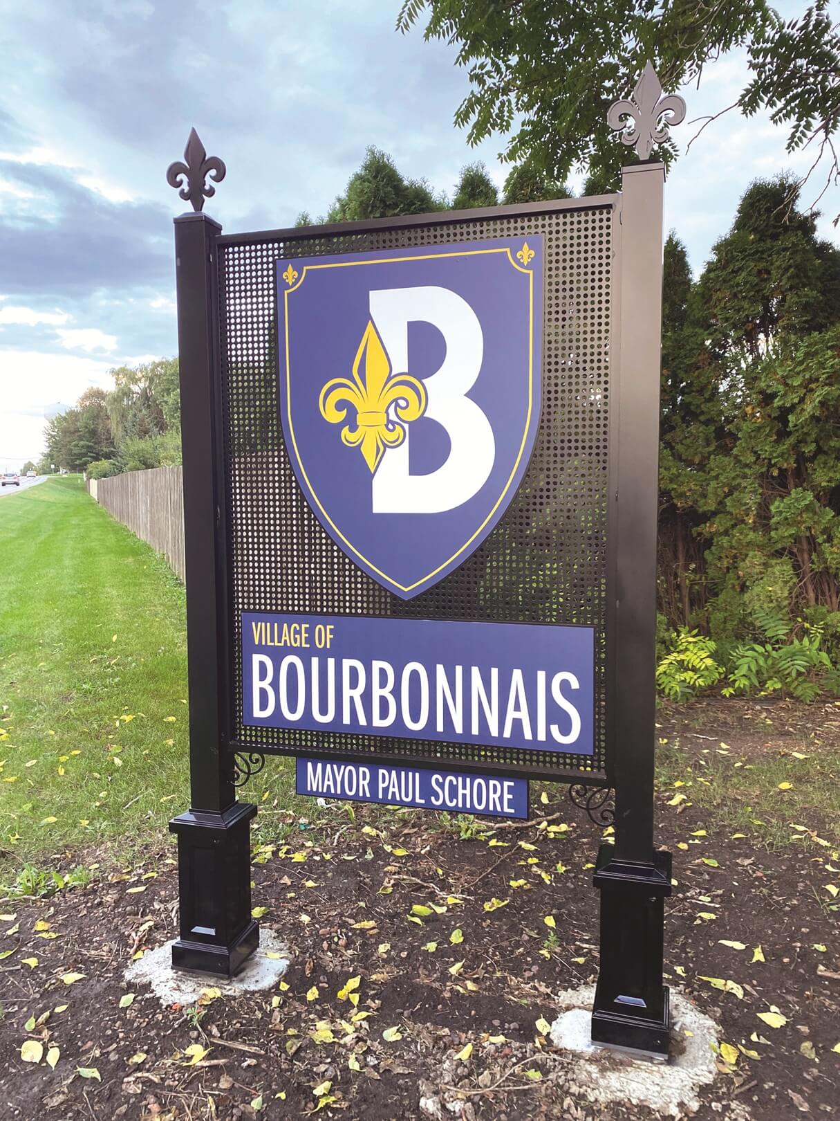 exterior sign at The Village of Bourbonnais