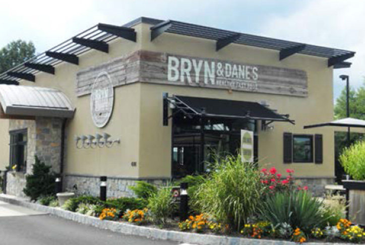 BRYN & DANE’S restaurant sign