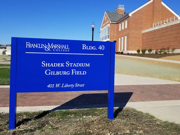 Franklin & Marshall College sign