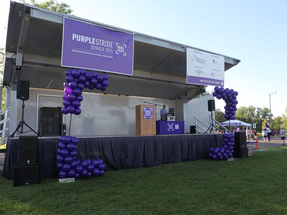 The Pancreatic Cancer Action Network event signs