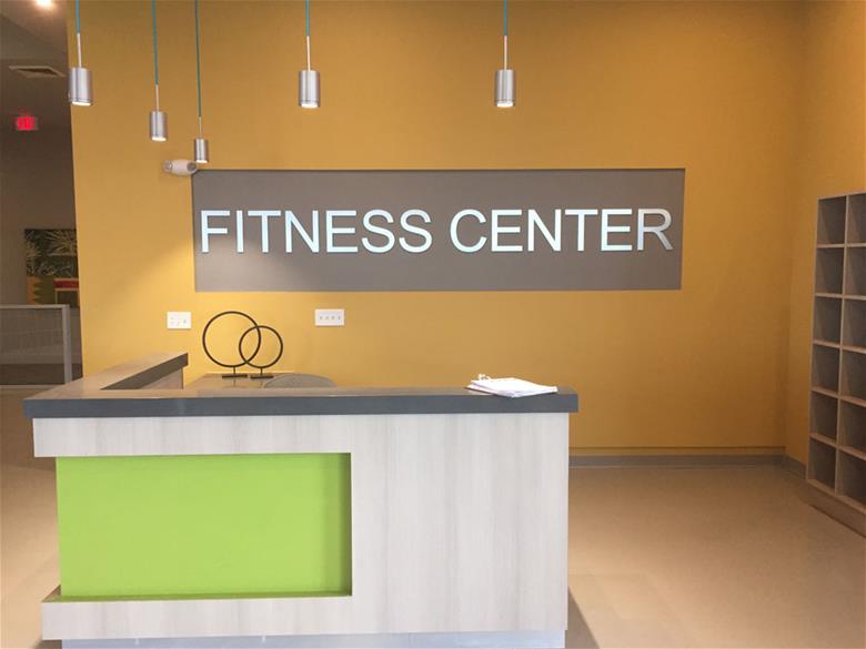Park West Fitness Center Sign