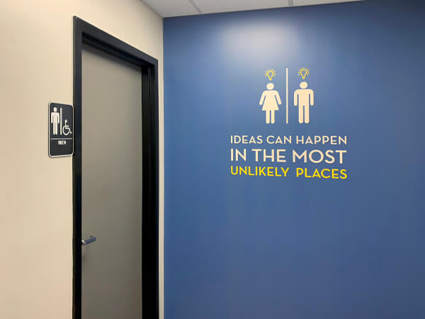 restroom signage