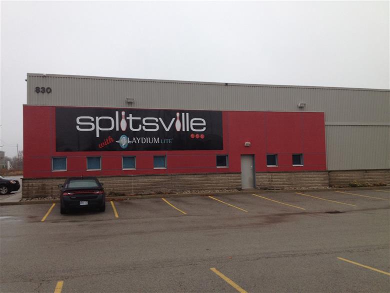 Splitsville Entertainment exterior signage