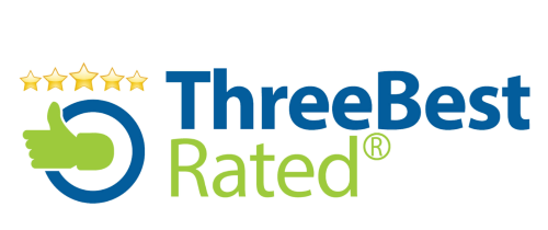 three best rated logo