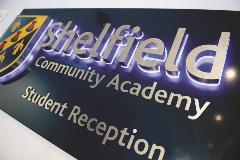 Shelfield Community Academy monument signage