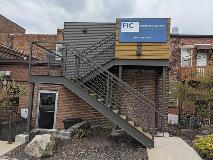 Custom signage on building