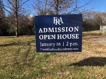 Admission Open House signage