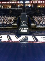 Custom decals for university sports team