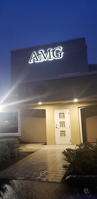 AMG illuminated building signage