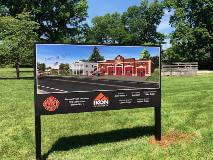 Custom construction signage