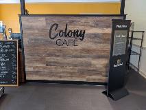 Colony Cafe custom signage