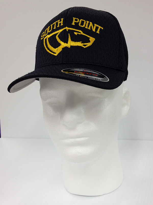 South Point embroidery on black cap