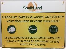 Southland safety rules signage
