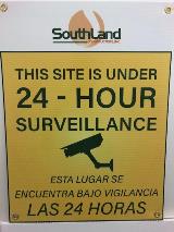 Southland 24 Hour surveillance signage