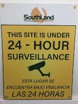 Southland 24 Hour surveillance signage