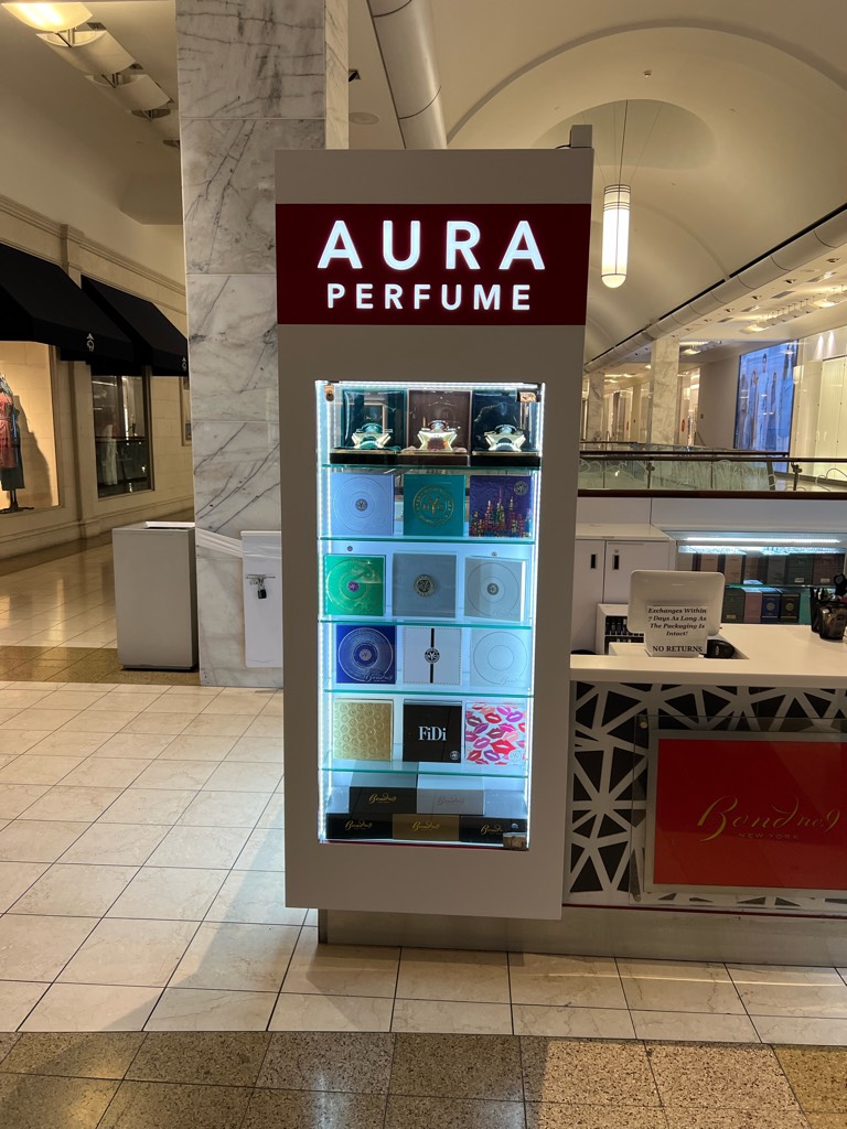 Aura Perfume Custom Signage