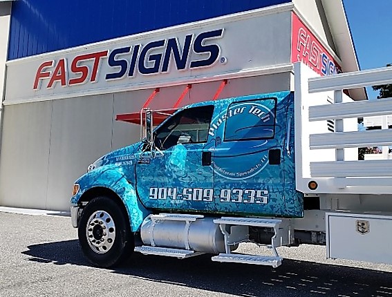 Custom Construction Truck Wrap
