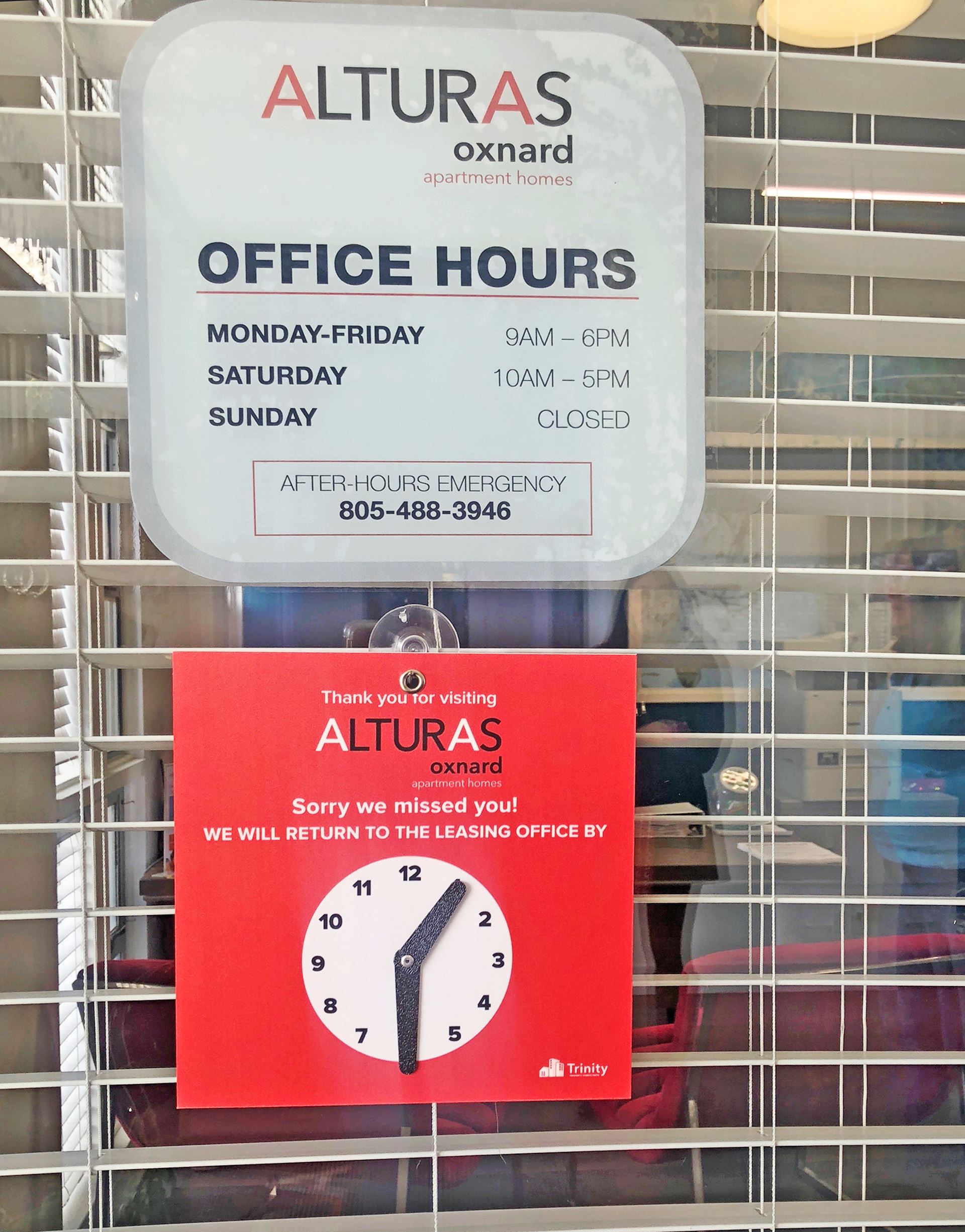 Business Hours and Return Time Clock