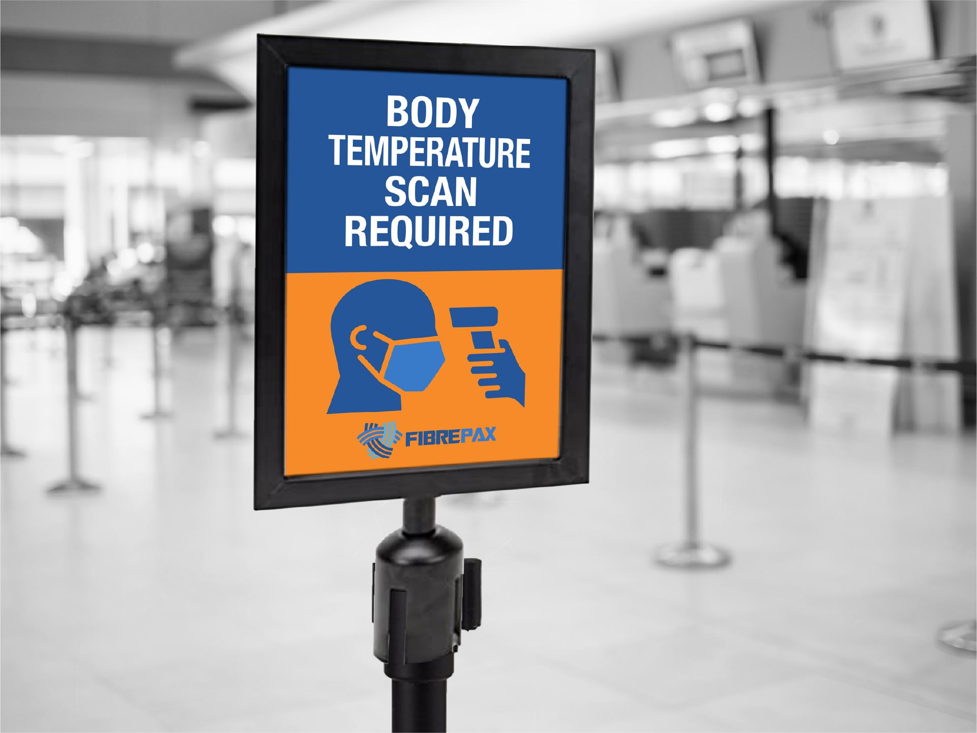 Body Temperature Scan Required Sign