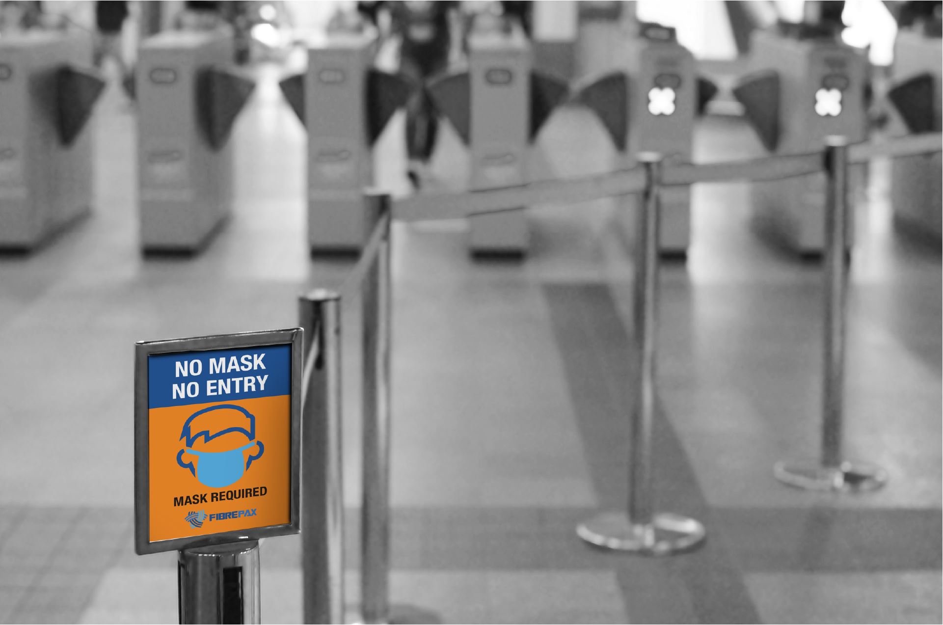 Mask Required Pedestal Sign