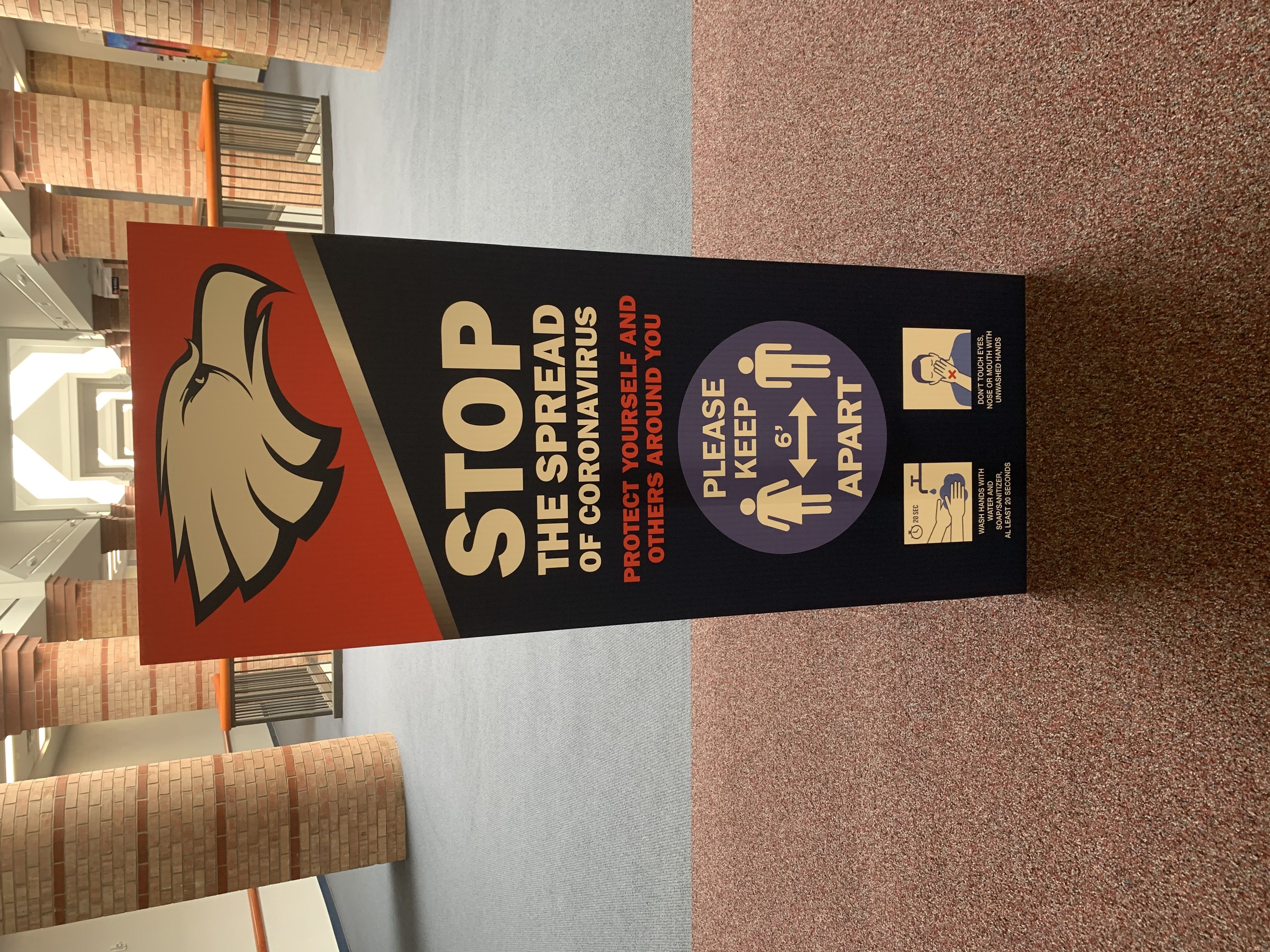 No Contact Banner Stand