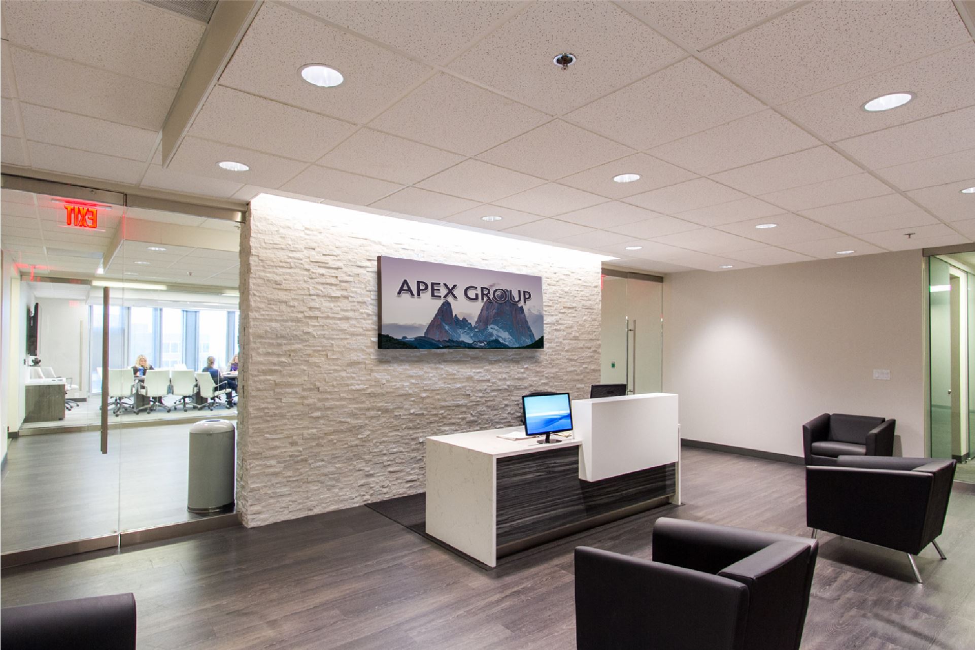 Custom Office Decor with Business Logo