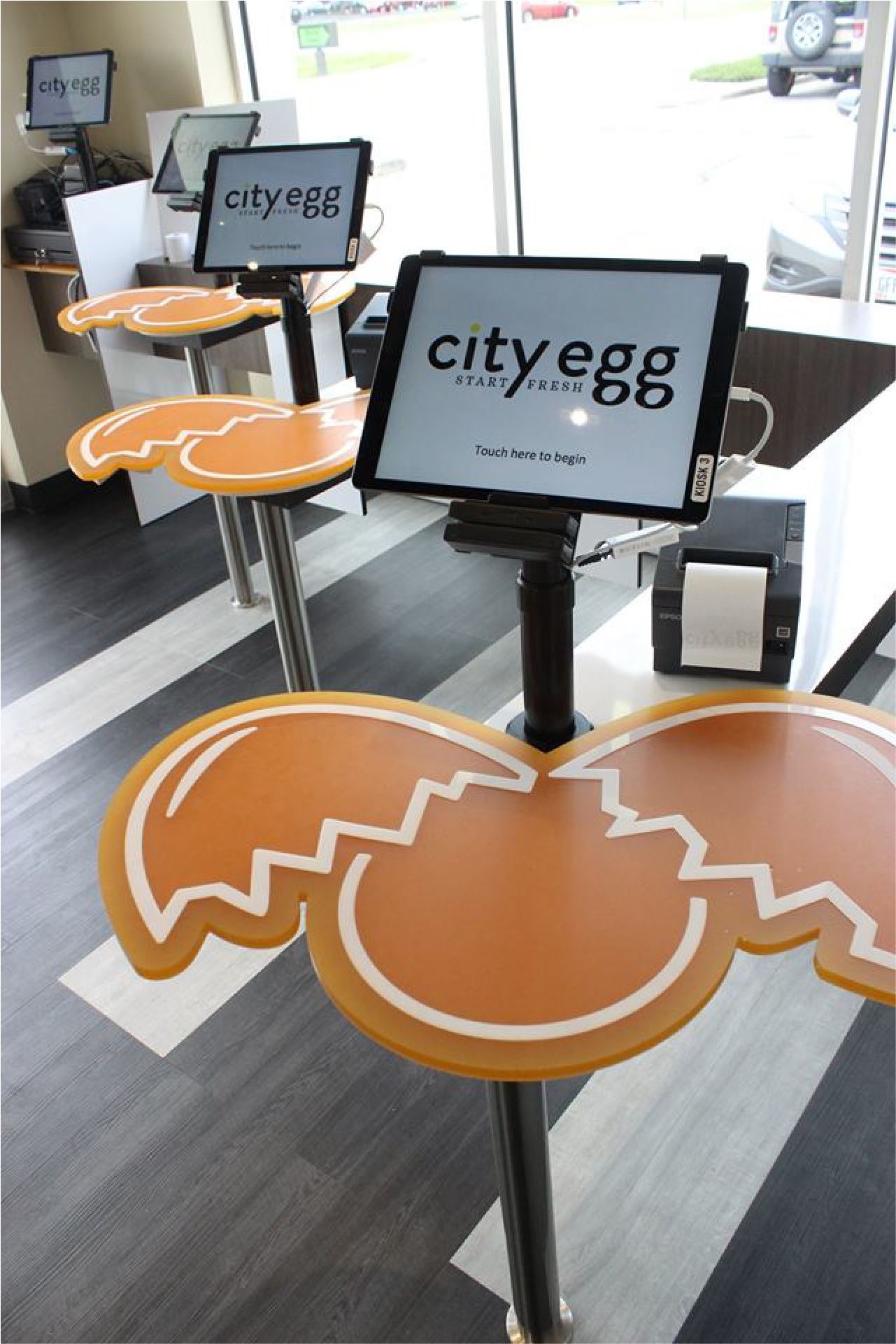 City Egg Tops and Digital Kiosks