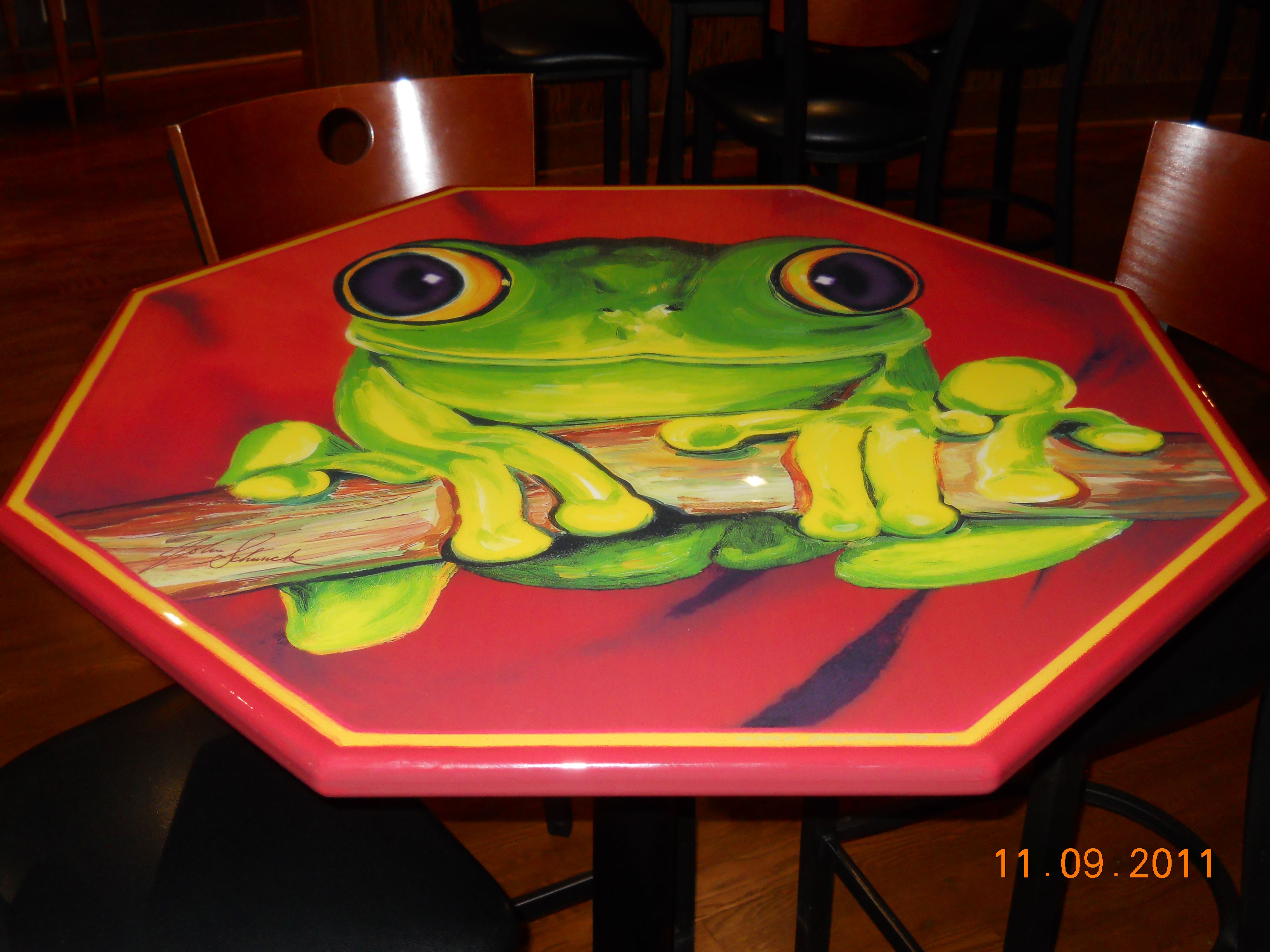 Vinyl Graphics on Table Top