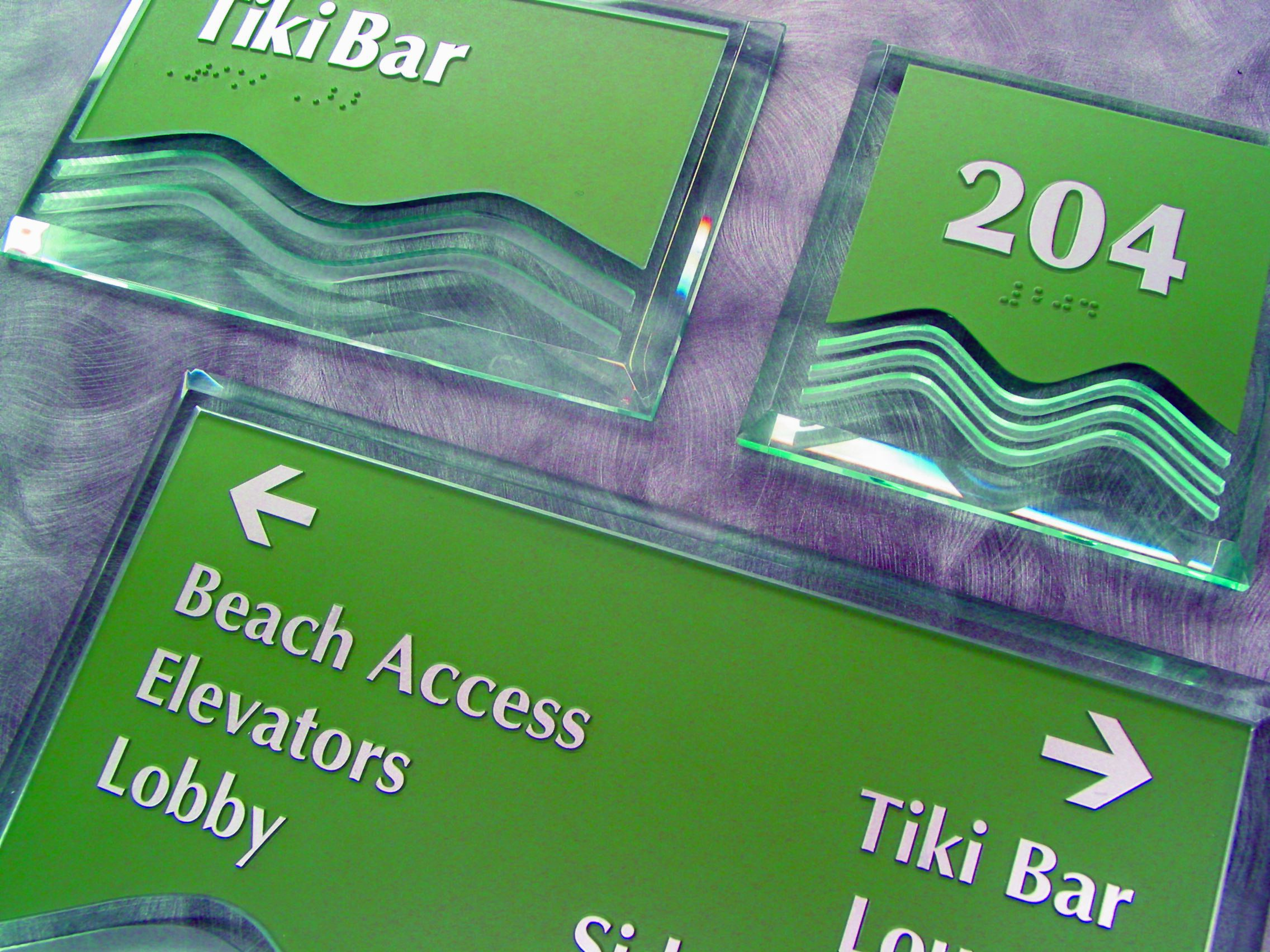 Directional Wall Graphics and Letter