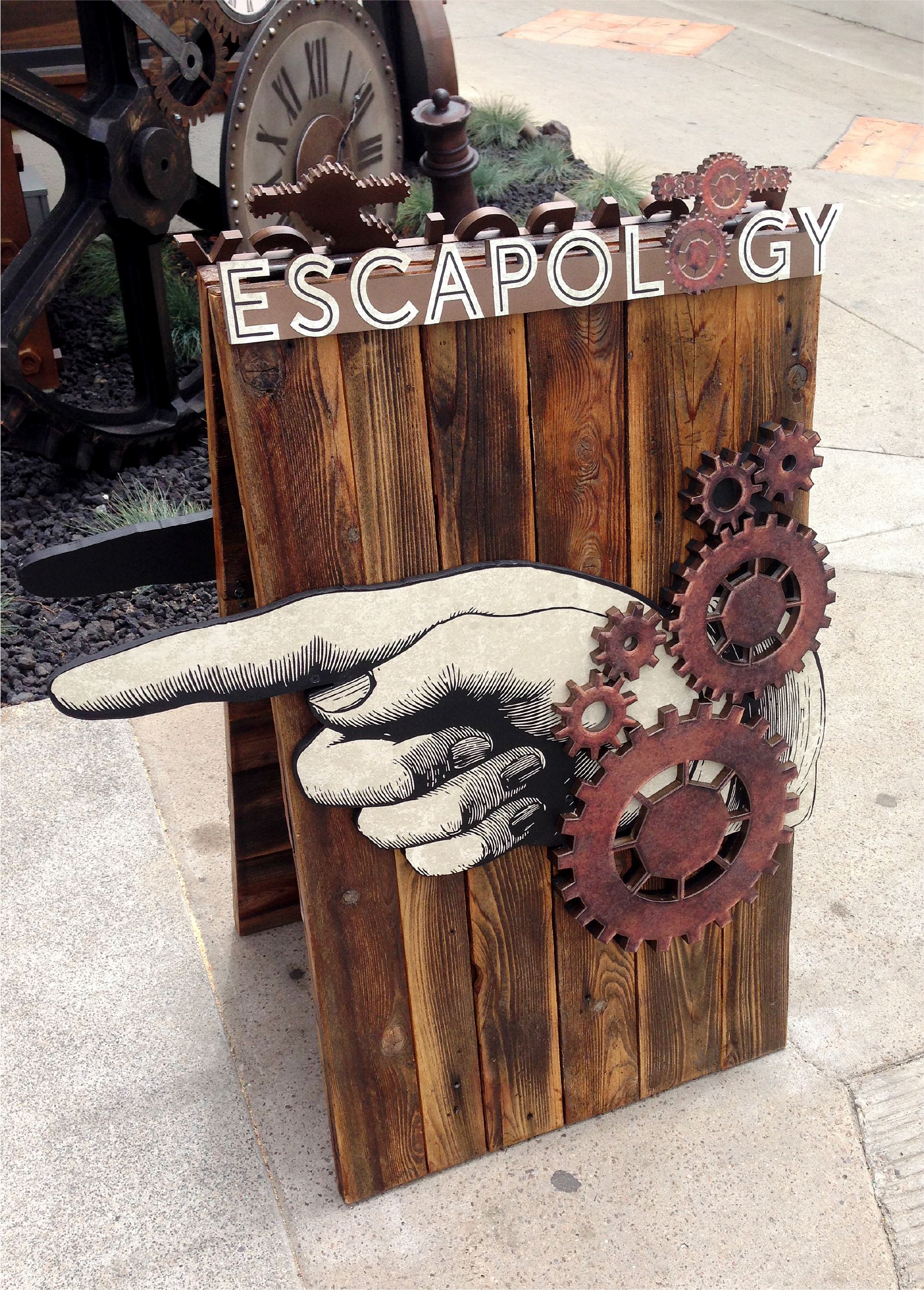Escapology A-Frame Wayfinding Sign