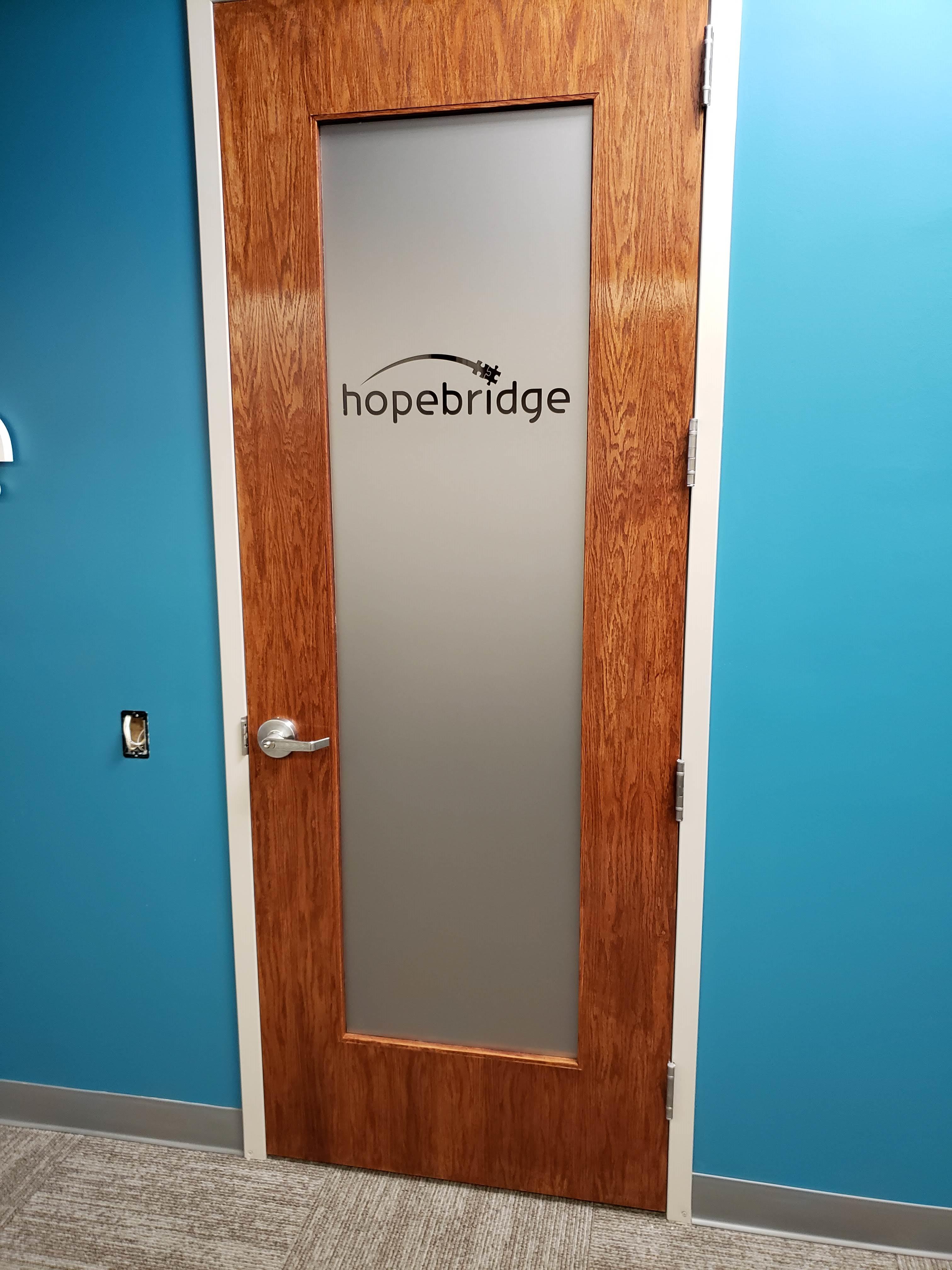 Hopebridge Door Window Graphic