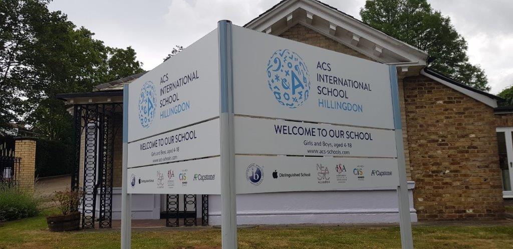 ACS International School Yard Signage