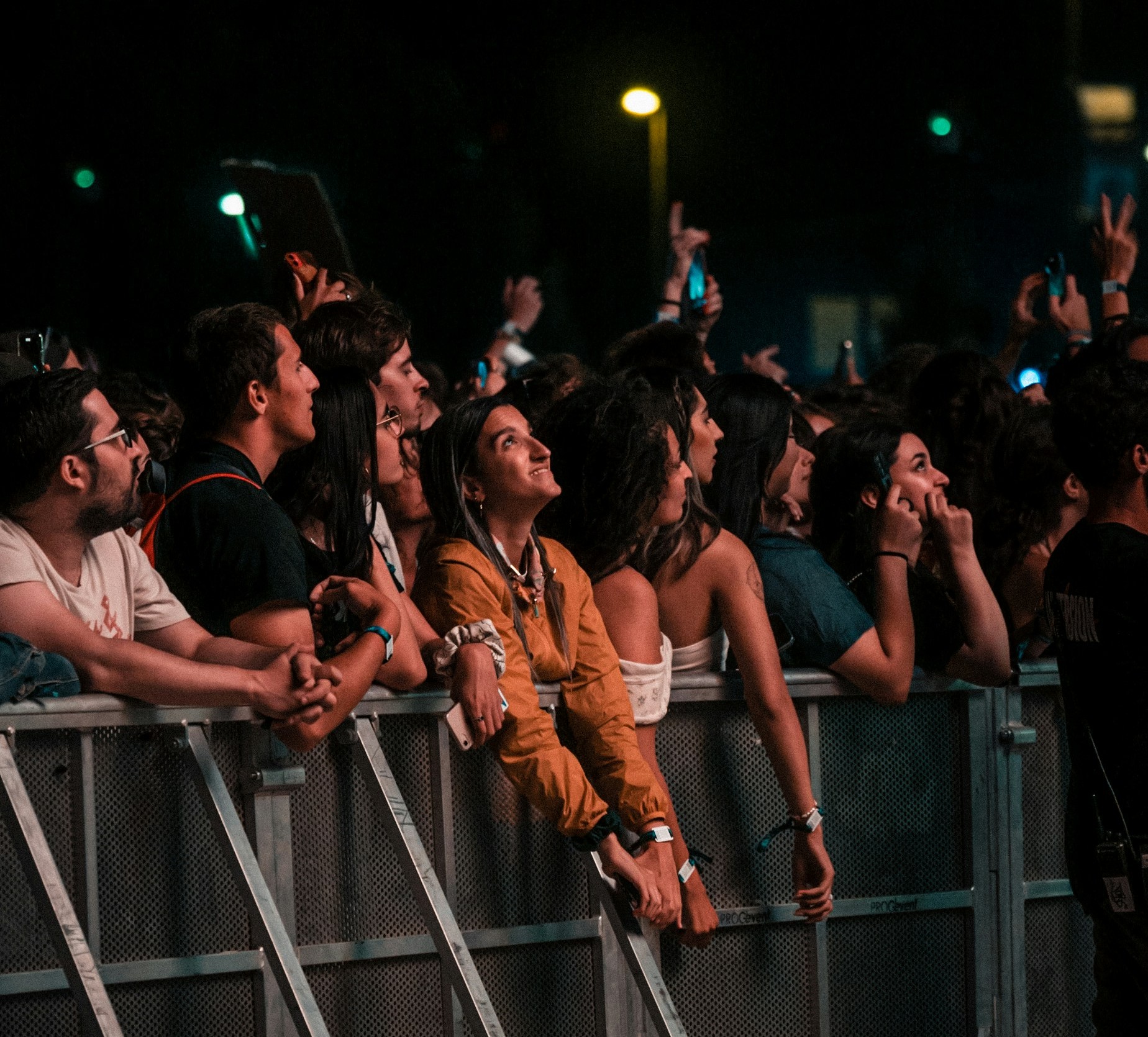 a crowd of people at a concert