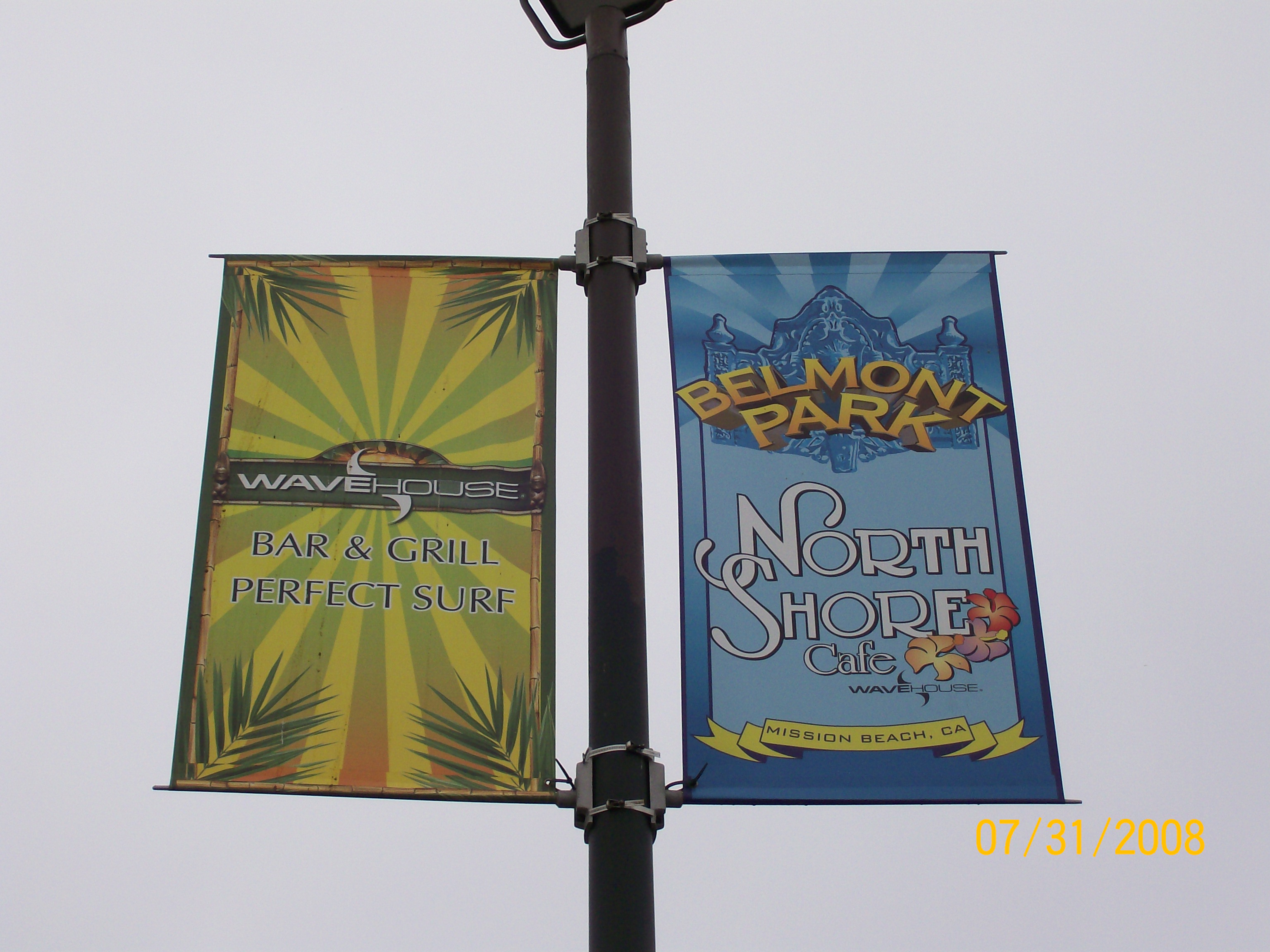 Belmont Park Pole Banners