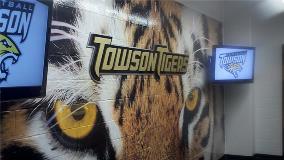 Towson university Wall wrap dimensional letters