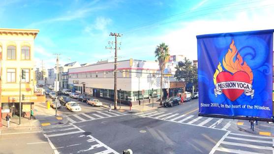 Mission Yoga Pole Banner