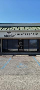 Max living Chiropractic signage  on the store 