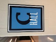 Chapin Hallway Sign on the white wall