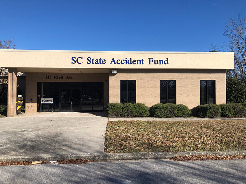 SC Accident State Fund signage on the building 