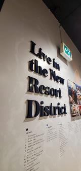 Motivational dimensional letters on the wall lobby