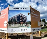 Downtown site sign live at cawston