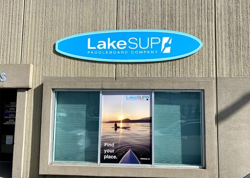 Lakesup exterior dimensional signage