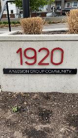 1920 monument sign number address
