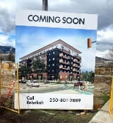 Property management signage on a lot