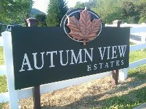 Autumn view estate signage