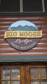 Big Moose lodge signage
