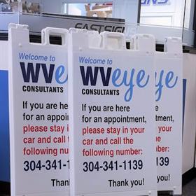 W eye care A frame inside the office