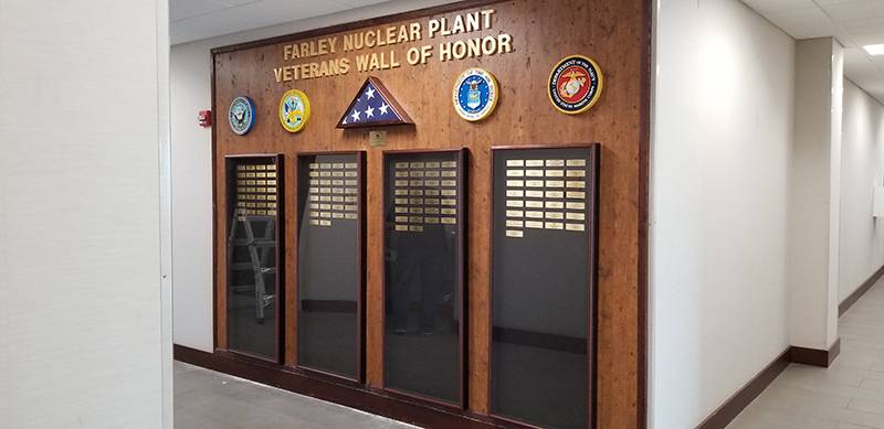 Veterans wall of honor
