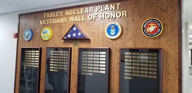 Veterans wall of honor